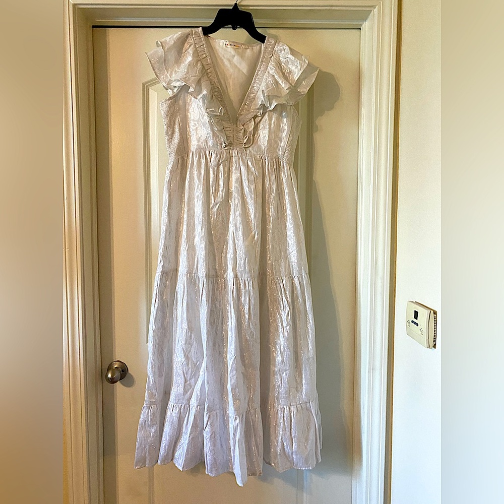 Roller Rabbit sleeveless metallic dress Size M